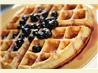 Lemon Belgian Waffles With Berry Syrup. Recipe by Bev