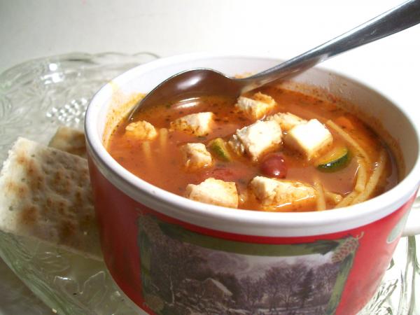 Minestrone With Tofu. Photo by Sharon123