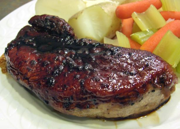 Joan's pork chops. Photo by Derf
