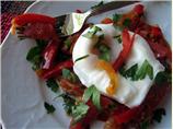 Tunisian Eggs & Peppers. Photo by Geema