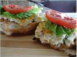 Queen Bs Jersey Crab Burger. Photo by carolinajen4