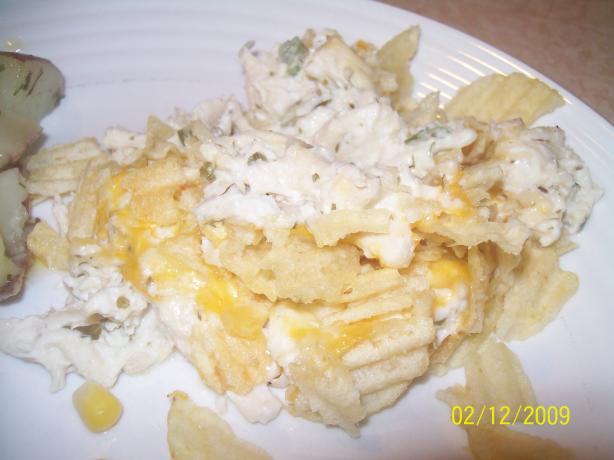 Retro Chicken & Chips Casserole. Photo by AZPARZYCH