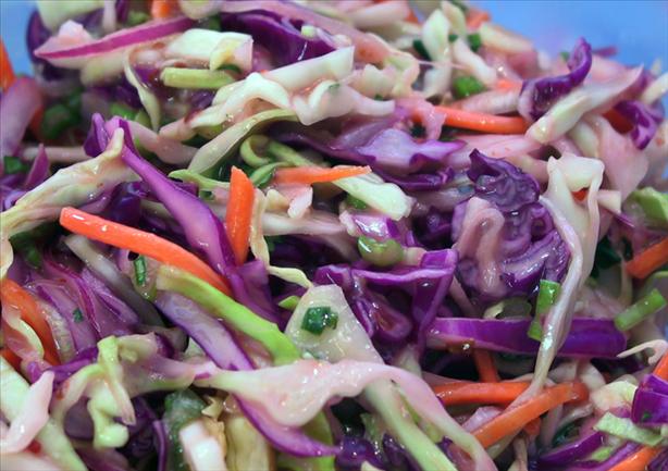 Spicy Chipotle Cole Slaw. Photo by MathMom.calif