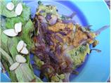 Onion and Fresh Herb Omelet With Mixed Greens