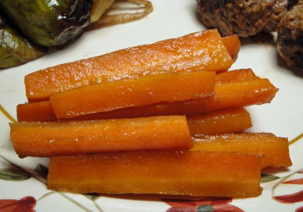 Caramelised Carrots. Photo by Debbwl