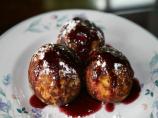 Aebleskiver (Round, Filled Danish Pancakes). Photo by Velouria
