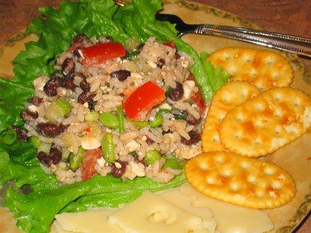 Rice, Black Bean & Feta Salad. Photo by heyjude104