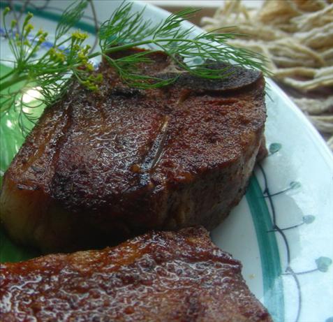 Moroccan Lamb Chops With Cumin/Paprika Salt. Photo by Andi of Longmeadow Farm
