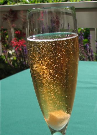 Cassis Champagne Cocktail. Photo by lazyme