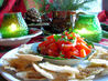 Spicy Pita Crisps (Chips) Served With Salsa Fresca. Recipe by Aaliyah's&Aaron's mum