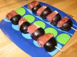 Grouper Skewers W/ Mango & Serrano Ham & Camembert Sauce