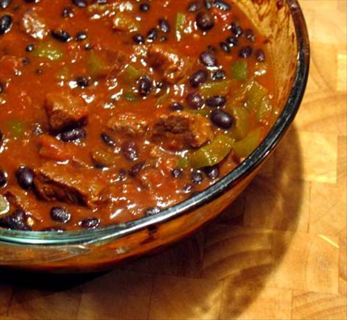 Black Bean Chili Con Carne. Photo by -Sylvie-