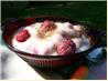 Quick and Healthy Raspberry Yogurt Treat. Recipe by Angela Dawn