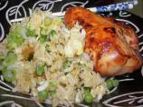 Barbecue Chicken With Fried Rice