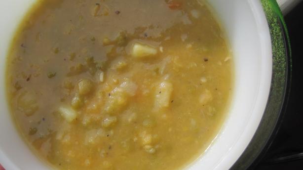 Vegetarian Split Pea Soup. Photo by magpie diner