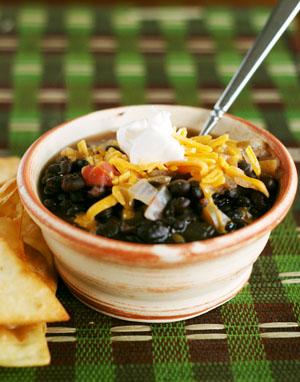 Black Bean Soup. Photo by Dine & Dish