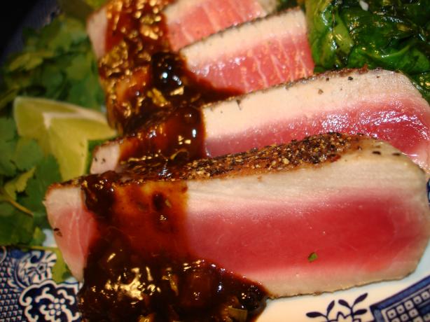 Tuna With Apricot Chipotle Glaze. Photo by Vicki in CT