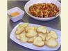 Linda's Lemon Shrimp and Sausage With Grit Cakes