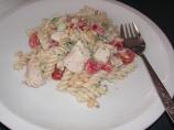 Pasta with Pesto and Poached Chicken