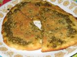 Toasted Flat Bread With Pesto