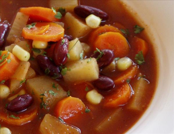Kidney Bean-Vegetable Soup. Photo by Heather'sKitchen