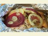 Foil Wrapped Side of Salmon With Lemon and Rosemary