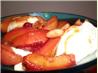 Warm Nectarines With Almonds and Vanilla Ice Cream - Sweden