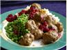 Swedish Meatballs With Lingonberry  or Cranberry  Sauce