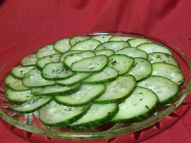 Swedish Cucumber Salad - Pressgurka. Photo by Darkhunter