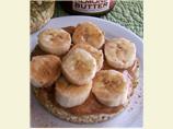Rice Cake With Almond Butter and Bananas