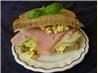 Open-Faced Sandwich Ham and Boiled Egg With Chives. Recipe by Raspberry Cordial