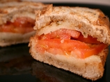 Grilled Provolone, Tomato and Oregano Sandwich
