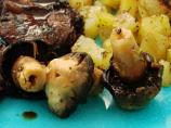 Grilled Marinated Mushrooms. Photo by Boomette