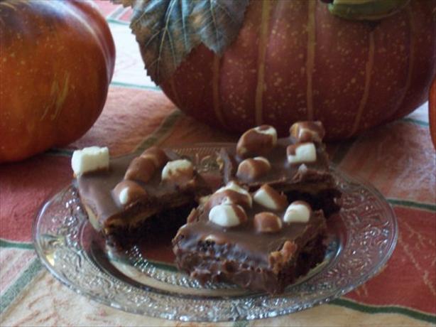 Peanut Butter Chocolate S'mores Fudge Cake. Photo by SweetsLady