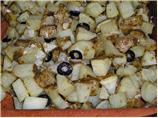 Mustard Baked Potatoes With Olives