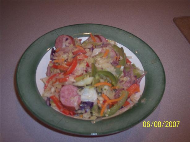 Cabbage Kielbasa Skillet. Photo by children from A to Z