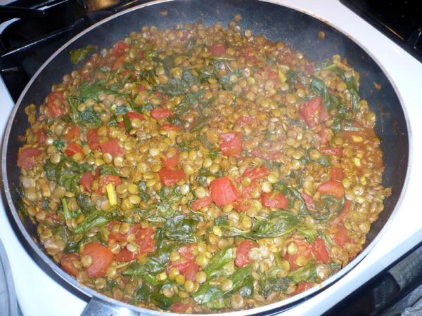 Curried Lentils. Photo by JRH