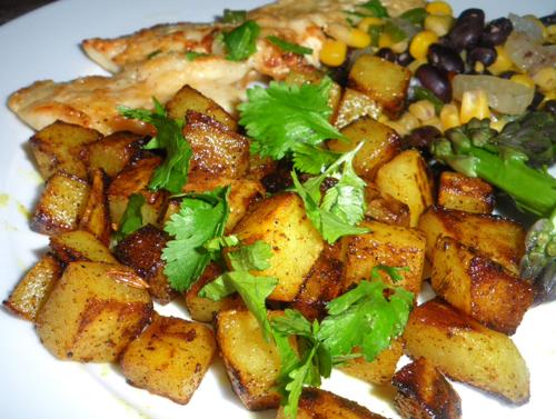 Potatoes With Indian Spices. Photo by Bergy