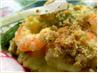 Crunchy Topped Prawn & Asparagus Bake. Recipe by twissis