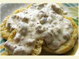 Merm's Biscuits and Sausage Gravy