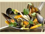 Fragrant Steamed Mussels in Vermouth With Herbs and Shallots. Photo by Thorsten