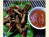 Sausages With Hot Dip Sauce. Recipe by foodtvfan