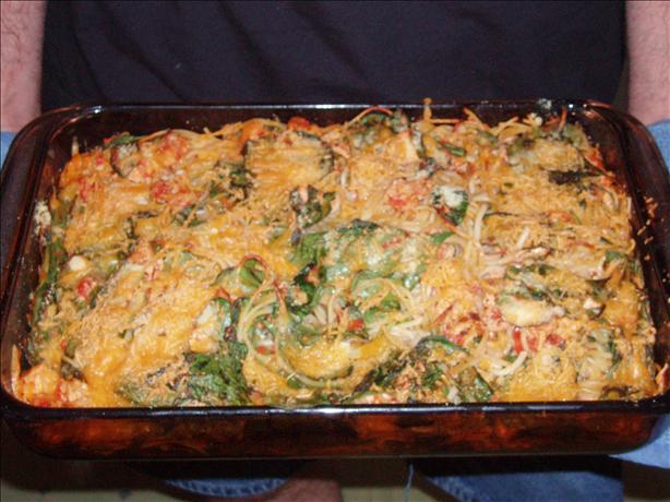 Baked Spaghetti With Chicken and Spinach. Photo by Patti C