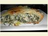 Spinach and Leek Tart. Recipe by katew