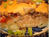 Beef Casserole With Creamy Pasta and Green Onions