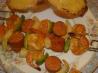 Shrimp and Sausage Kabobs. Recipe by echo echo