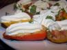Grilled Sweet Pepper Poppers. Recipe by Alskann