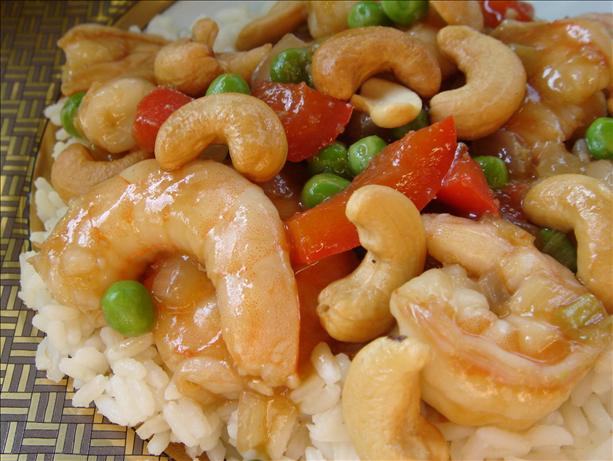 Bev's Jazzed-Up Cashew Shrimp. Photo by Bev