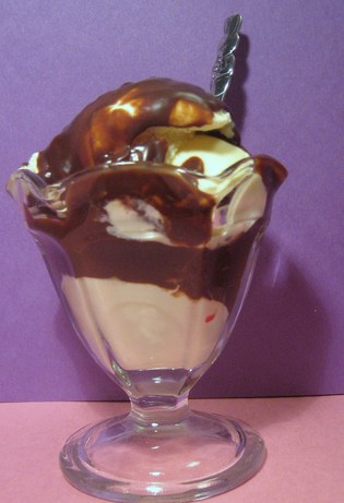 Easy Homemade Peanut Butter  or Chocolate Magic Shell Topping. Photo by mary winecoff