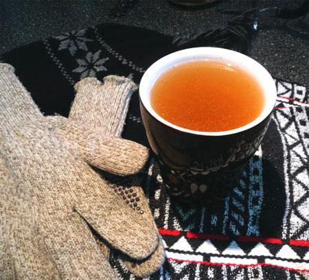 Mulled Apple Cider with Orange and Ginger. Photo by Mikekey